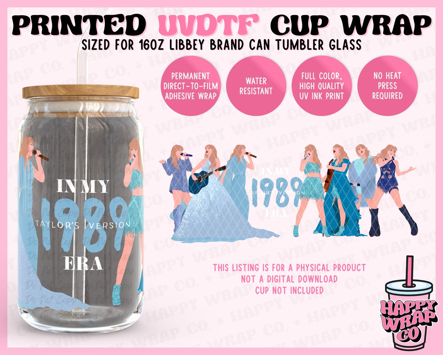 In My 1989 Era - UVDTF Beer Can Glass Wrap (Ready-to-Ship)