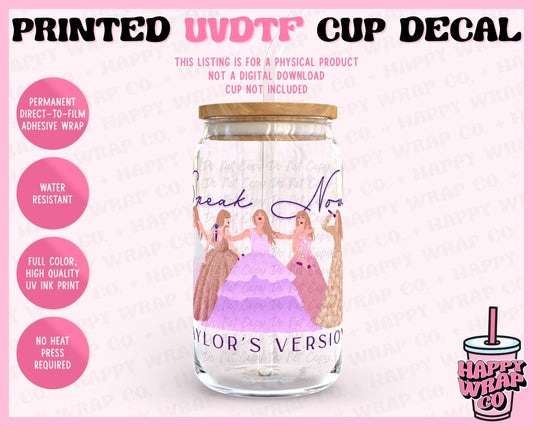 Speak Now TV - UVDTF Cup Decal (Ready-to-Ship)