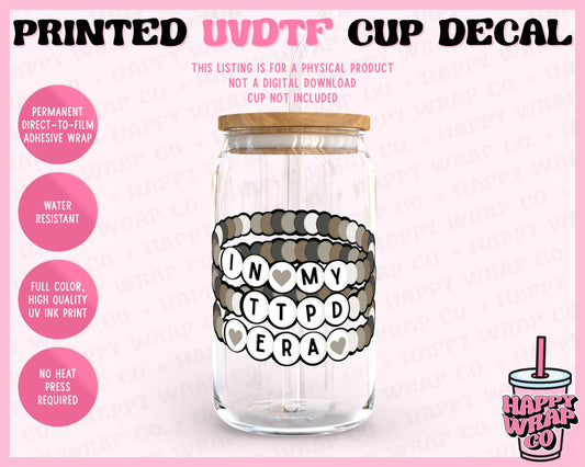 In My TTPD Era Friendship Bracelets - UVDTF Cup Decal (Ready-to-Ship)