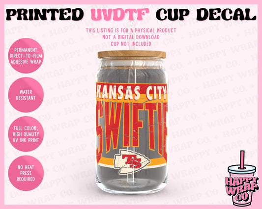 KC Swiftie (Distressed) - UVDTF Cup Decal (Ready-to-Ship) (Double-Sided)