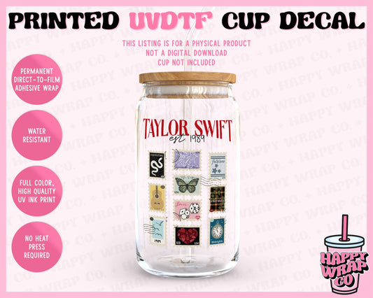 TS Eras Postage Stamps 2.0 - UVDTF Cup Decal (Ready-to-Ship)