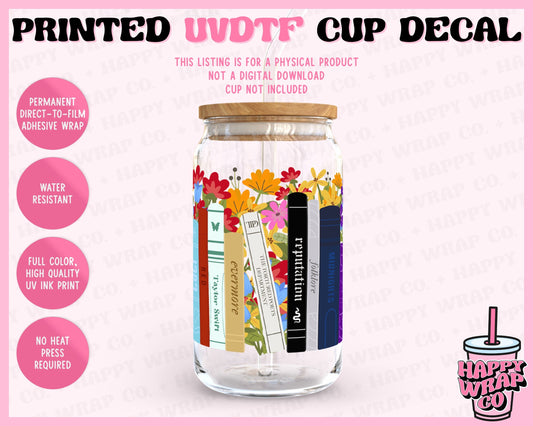 TS Eras Books 2.0 - UVDTF Cup Decal (Ready-to-Ship)