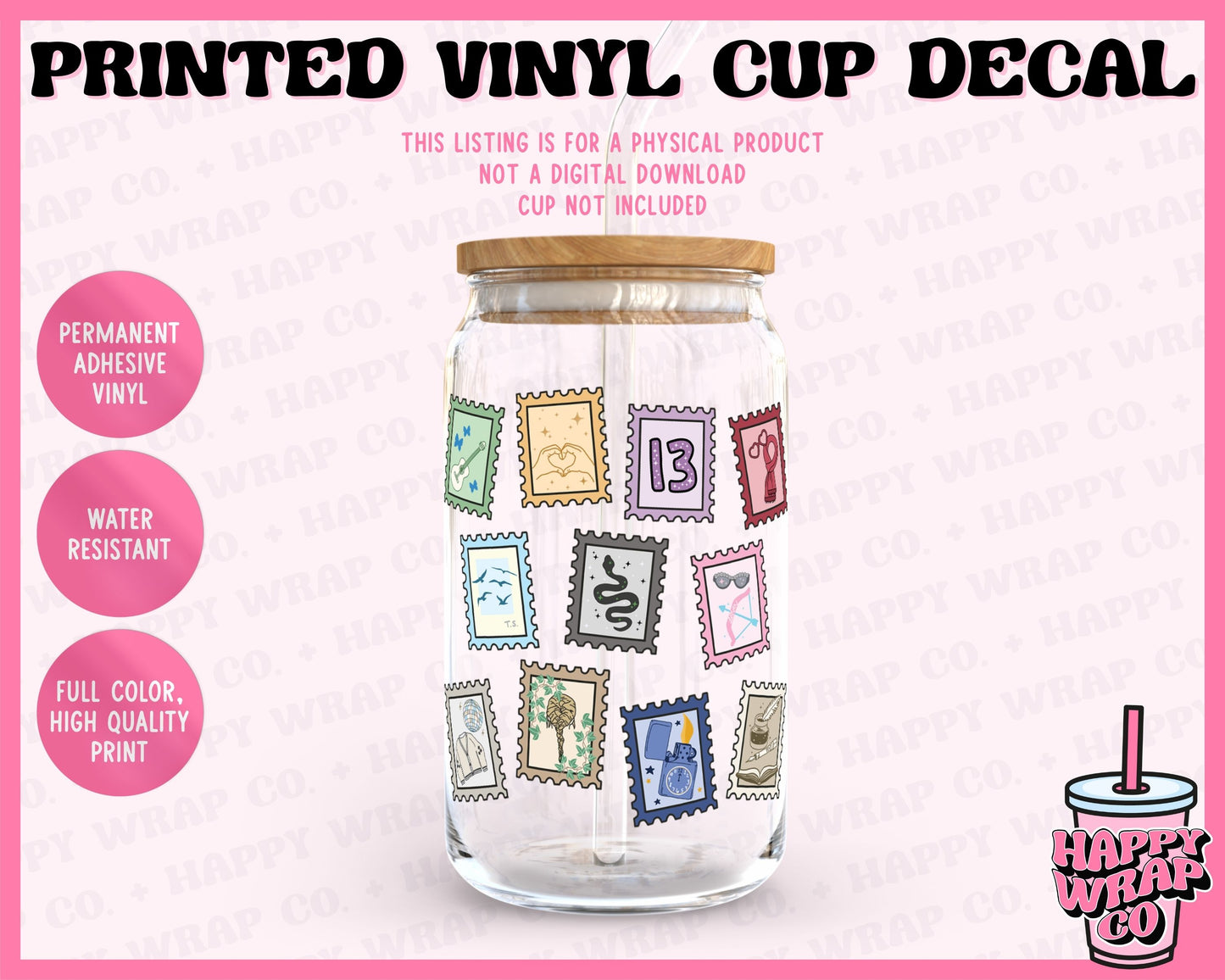 Eleven TS Album Stamps - Vinyl Cup Decal