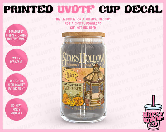 SH Gilmore Autumn Festival - UVDTF Cup Decal (Ready-to-Ship) (Double-Sided)