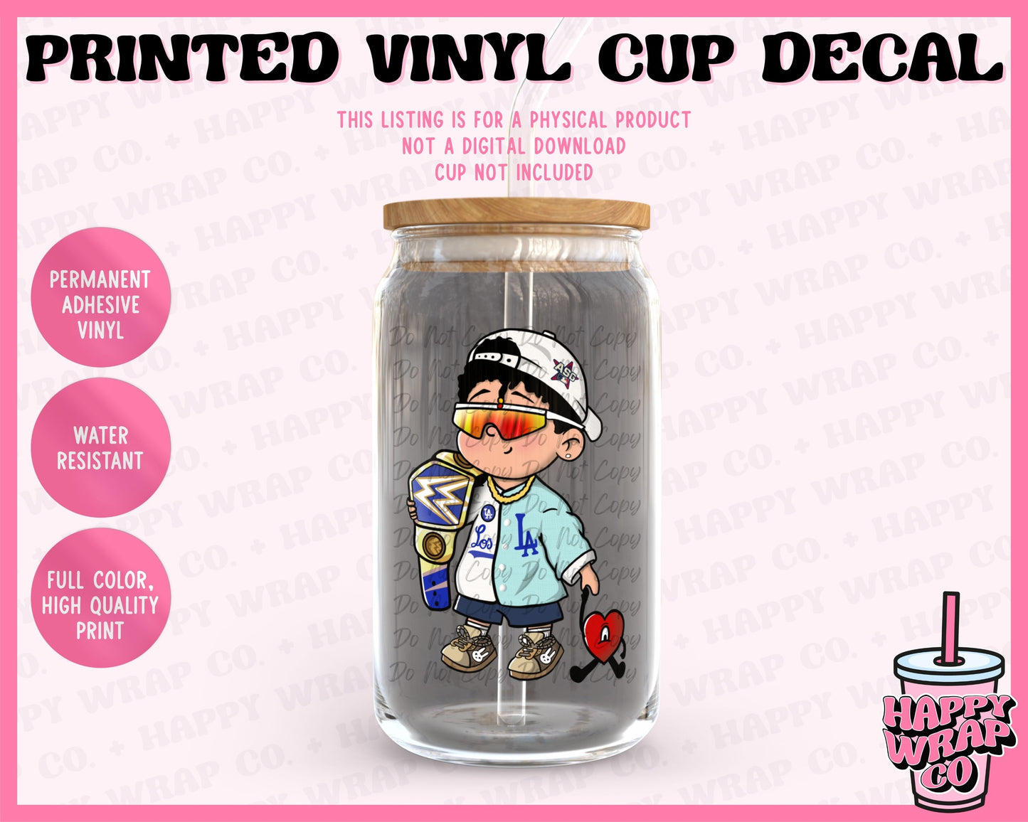 Baby Benito Baseball - Vinyl Cup Decal