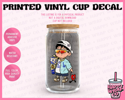 Baby Benito Baseball - Vinyl Cup Decal