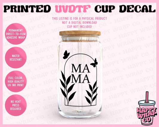 Mama Butterfly- UVDTF Cup Decal (Ready-to-Ship)