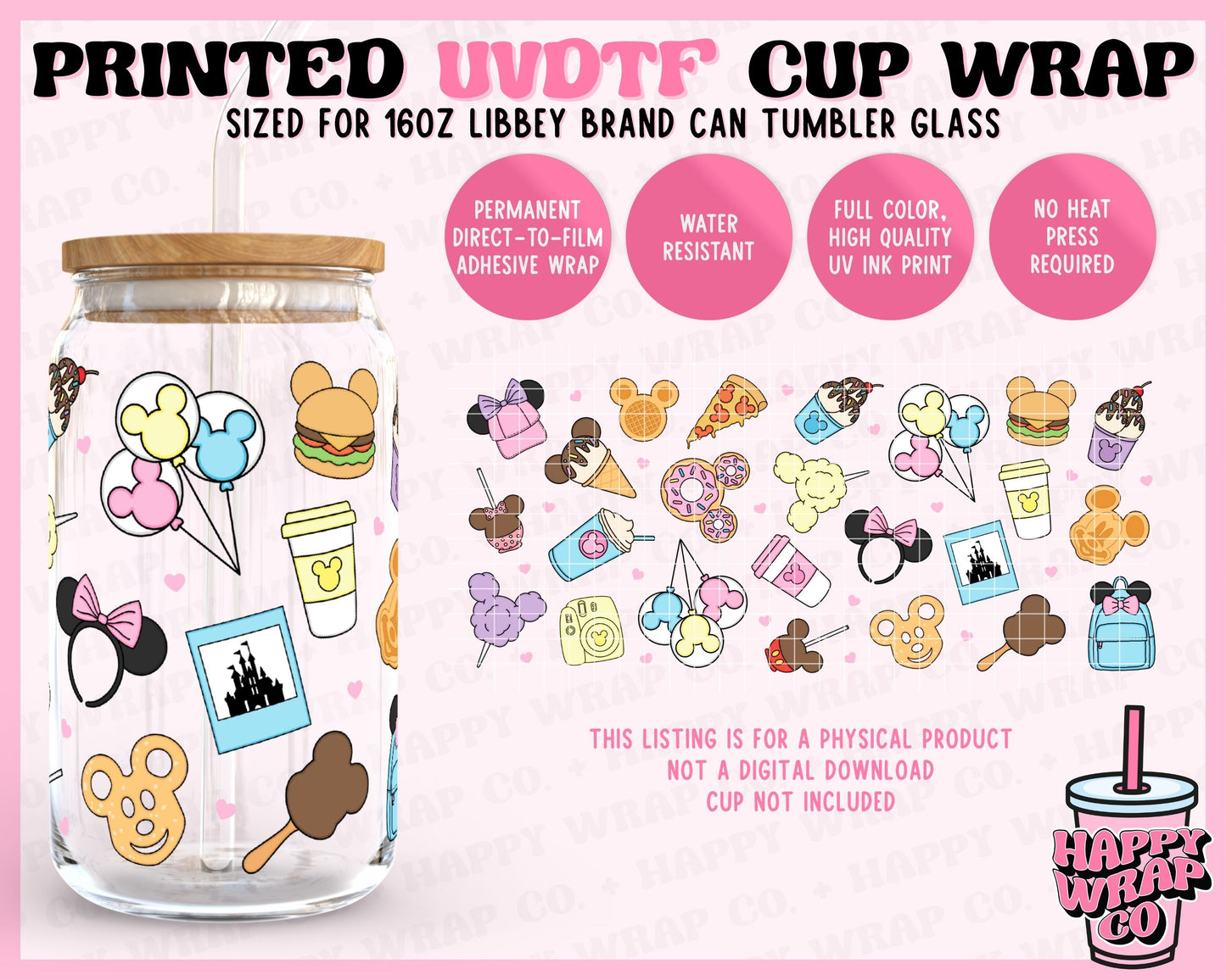 Magical Theme Park Snacks 2.0 - UVDTF Beer Can Glass Wrap (Ready-to-Ship)