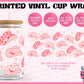 Pink Cowgirl Hats 2.0 - Vinyl Beer Can Glass Wrap
