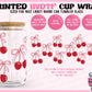 Cherries and Bows - UVDTF Beer Can Glass Wrap (Ready-to-Ship)