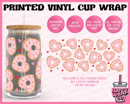 Valentine's Day Cookies - Vinyl Beer Can Glass Wrap