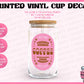Retro Coffee Now Coffee Later - Vinyl Cup Decal