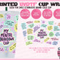 My Mental Breakdown Cup - UVDTF Cold Cup Wrap (Ready-to-Ship)